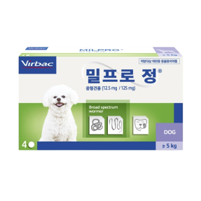 밀프로 정 (독) (5kg 이상)(4정)