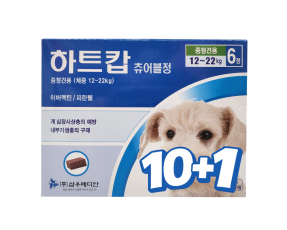 하트캅 츄어블 M(12~22kg)(6정) [10+1]