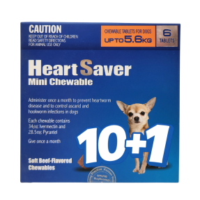 하트세이버 츄어블 MINI (5.6kg 이하)(6정) [10+1]