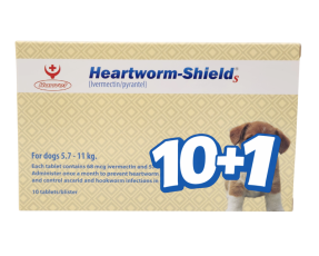 하트웜쉴드 S(5.7~11kg)(10정) [10+1]