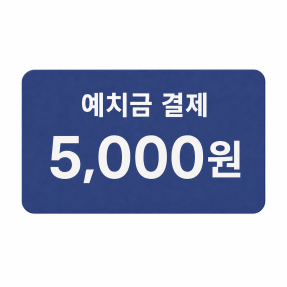예치금 5,000원