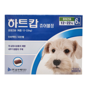 하트캅 츄어블 M (12~22kg)(6정) [교환/반품불가]